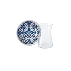 Karaca Blau 12-teiliges Teeset 170 ml