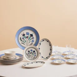Karaca Blue Clove 26-Teiliges 6-Personen Frühstücksgeschirr