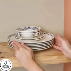 Karaca Bone China İznik 26-teiliges Servierset für 6 Personen, Mehrfarbig