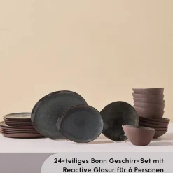 Karaca Bonn Reactive Geschirrset, 6 Personen, 24 teilig