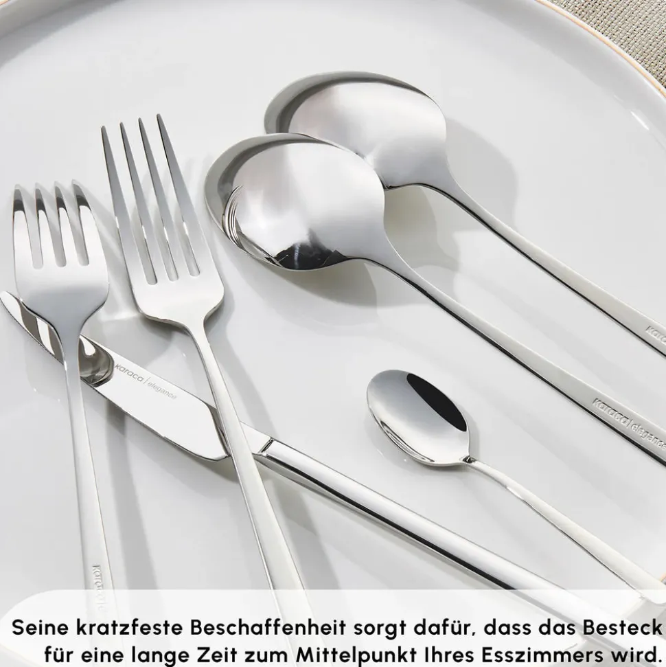 Karaca Boreas 12 Personen Besteckset, 84 Teilig