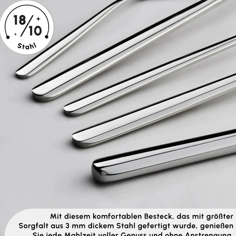 Karaca Boreas 12 Personen Besteckset, 84 Teilig