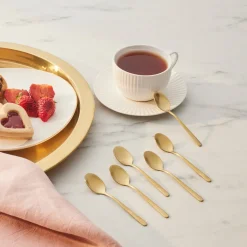 Karaca Boreas Gold 6-teiliges Teelöffel-Set in Box