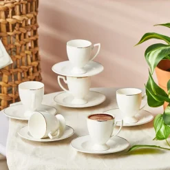 Karaca Boyoz Kaffeetassen-Set, 6 Personen, 85 ml