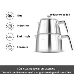 Karaca Brewinox Large Teekannen Set