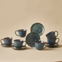 Karaca Bryggen Reaktiv 250 Ml Teetasse Für 6 Personen