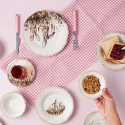 Karaca Bunny für 2 Personen Frühstücksset und Servierschalen, 12 Teilig