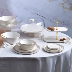 Karaca Calvin Tortenkuppel mit Fuß 28 cm