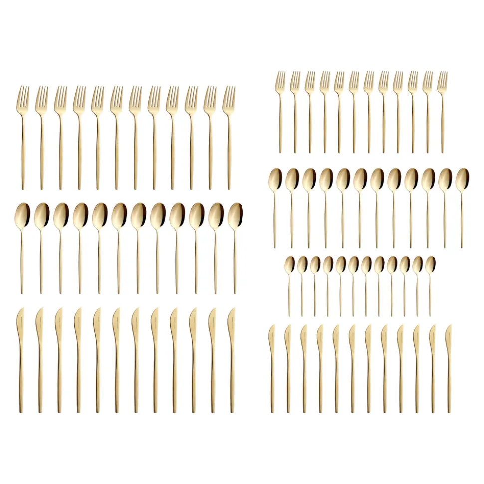 Karaca Camille Besteckset für 12 Personen, 84-teilig