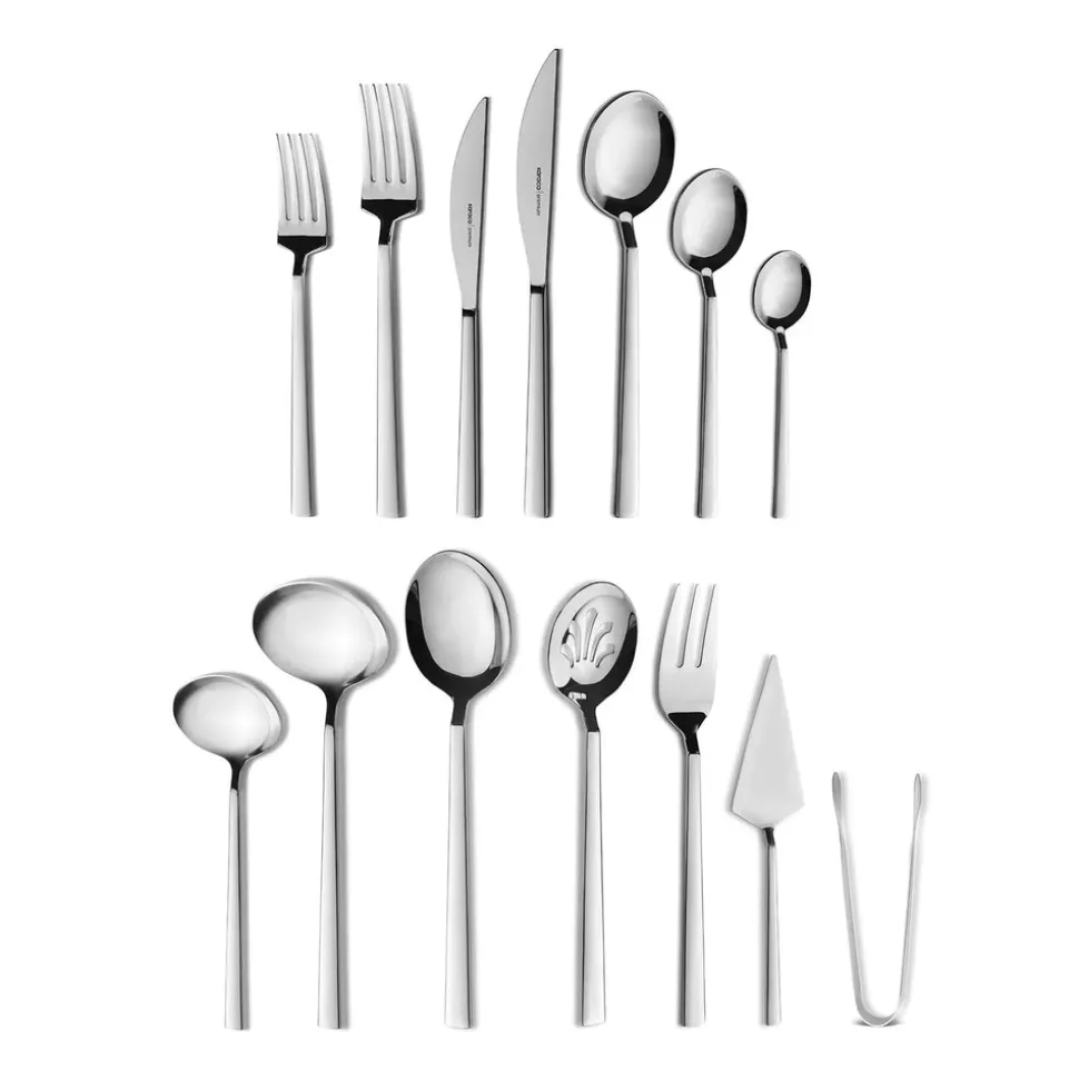 Karaca Carmelo Premium mit Boxed Besteckset, 91 Teilig