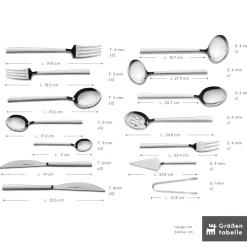 Karaca Carmelo Premium mit Boxed Besteckset, 91 Teilig