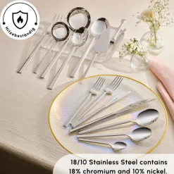 Karaca Carmelo Premium mit Boxed Besteckset, 91 Teilig