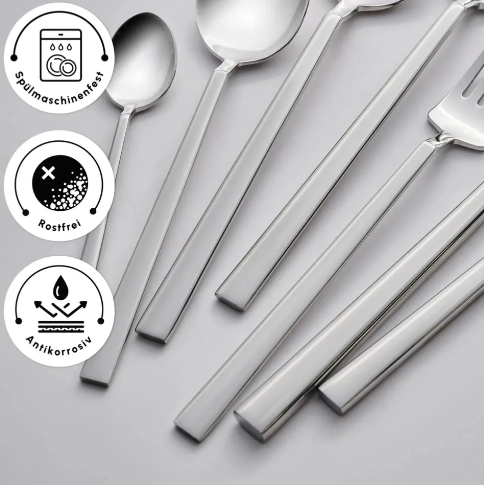 Karaca Carmelo Premium mit Boxed Besteckset, 91 Teilig