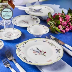 Karaca Cassia 4 Personen Frühstücksset und Servierschalen, 18 Teilig