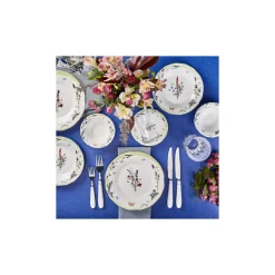 Karaca Cassia 4 Personen Frühstücksset und Servierschalen, 18 Teilig