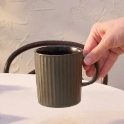 Karaca Cervantes Stoneware Becher, 380ml, Grün