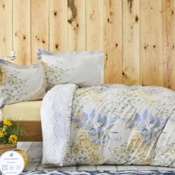 Karaca Clarinda Doppelbett Bettwäsche Set mit Spannbettlaken