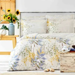 Karaca Clarinda Doppelbett Bettwäsche Set mit Spannbettlaken