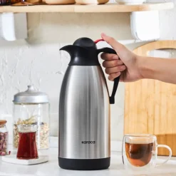 Karaca Clark Teekanne-Thermoskanne, 2,5 L, Inox