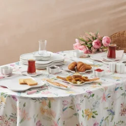 Karaca Clover Porzellan 6 Personen Frühstücksset und Servierschalen, 28 Teilig