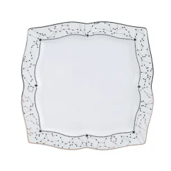 Karaca Comet quadratisches Frühstücksset und Servierschalen für 6 Personen 32-teiliges