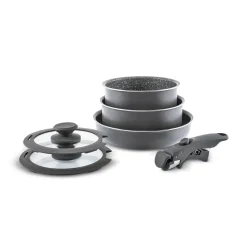 Karaca Comfort 6-teiliges Kochgeschirr-Set mit Abnehmbaren Griffen