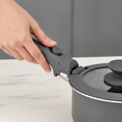 Karaca Comfort 6-teiliges Kochgeschirr-Set mit Abnehmbaren Griffen