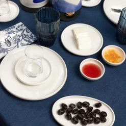 Karaca Cordelia für 6 Personen Frühstücksset und Servierschalen, 26 Teilig, Weiß