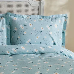 Karaca Daisy 100% Baumwolle Einzelbett Piké-Set, Mint