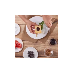 Karaca Darcy White for 6 Personen Frühstücksset und Servierschalen, 26 Teilig