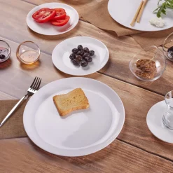 Karaca Darcy White for 6 Personen Frühstücksset und Servierschalen, 26 Teilig