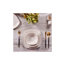 Karaca Deren 57-teiliges Tafelservice für 12 Personen aus Porzellan