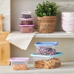 Karaca Dora Lila Vorratsbehälter, 6 Teilig