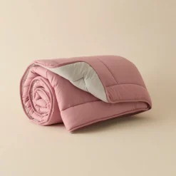 Karaca Double Face Bettdecke Pudra - Hellgrau 200X200