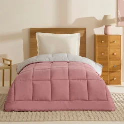 Karaca Double Face Bettdecke Pudra - Hellgrau 135X200