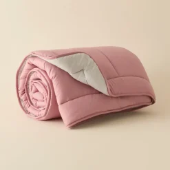 Karaca Double Face Bettdecke Pudra - Hellgrau 155X220