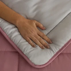 Karaca Double Face Bettdecke Pudra - Hellgrau 155X220