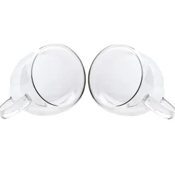 Karaca Double Wall Borosilikat Glas Tassenset für 2 Personen 150 ml with Handle