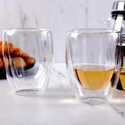 Karaca Double Wall Borosilikat Glas Tasse 2er Set 300 ml