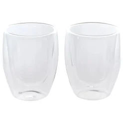 Karaca Double Wall Borosilikat Glas Tasse 2er Set 300 ml