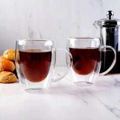 Karaca Double Wall Borosilikat Glas Tassenet für 2 Personen 300 ml