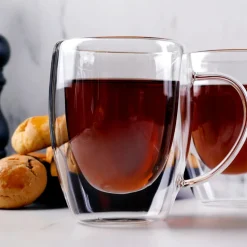 Karaca Double Wall Borosilikat Glas Tassenet für 2 Personen 300 ml
