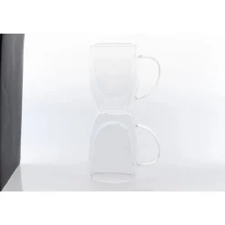 Karaca Double Wall Borosilikat Glas Tassenet für 2 Personen 300 ml