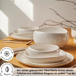 Karaca Earth Collection Clay 55-teiliges 12 Personen Geschirrset