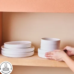 Karaca Earth Collection Matte Glaze 55-teiliges 12-Personen Geschirrset