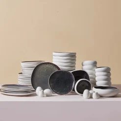 Karaca Earth Collection New Galactic Weiß 59-Teiliges 12-Personen Geschirrset