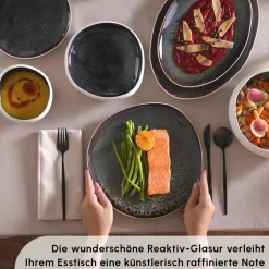 Karaca Earth Collection New Galactic Weiß 59-Teiliges 12-Personen Geschirrset