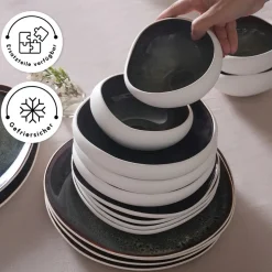 Karaca Earth Collection New Galactic Weiß 59-Teiliges 12-Personen Geschirrset