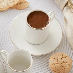 Karaca Elda 12 teiliges Kaffeetassen Set für 6 Personen