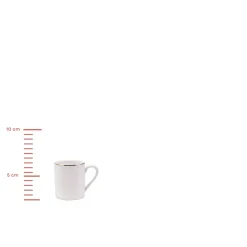 Karaca Elda 12 teiliges Kaffeetassen Set für 6 Personen